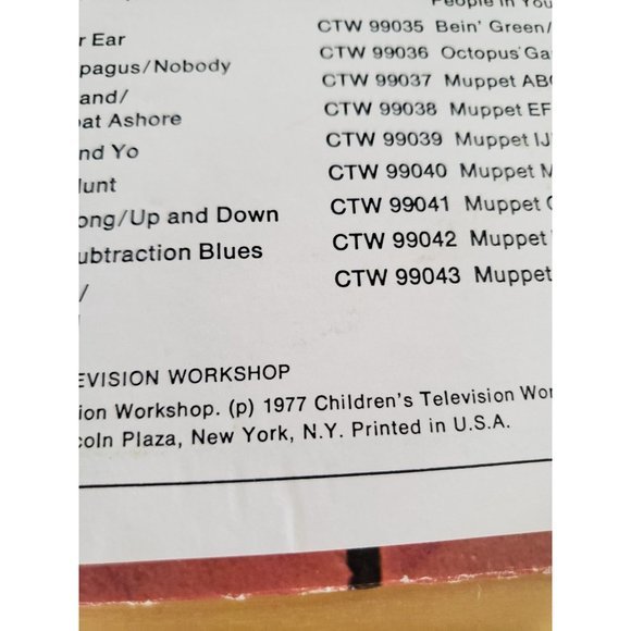 1977 Sesame Street Let Your Feelings Show 33 1/2 LP Vinyl - Picture 3 of 5